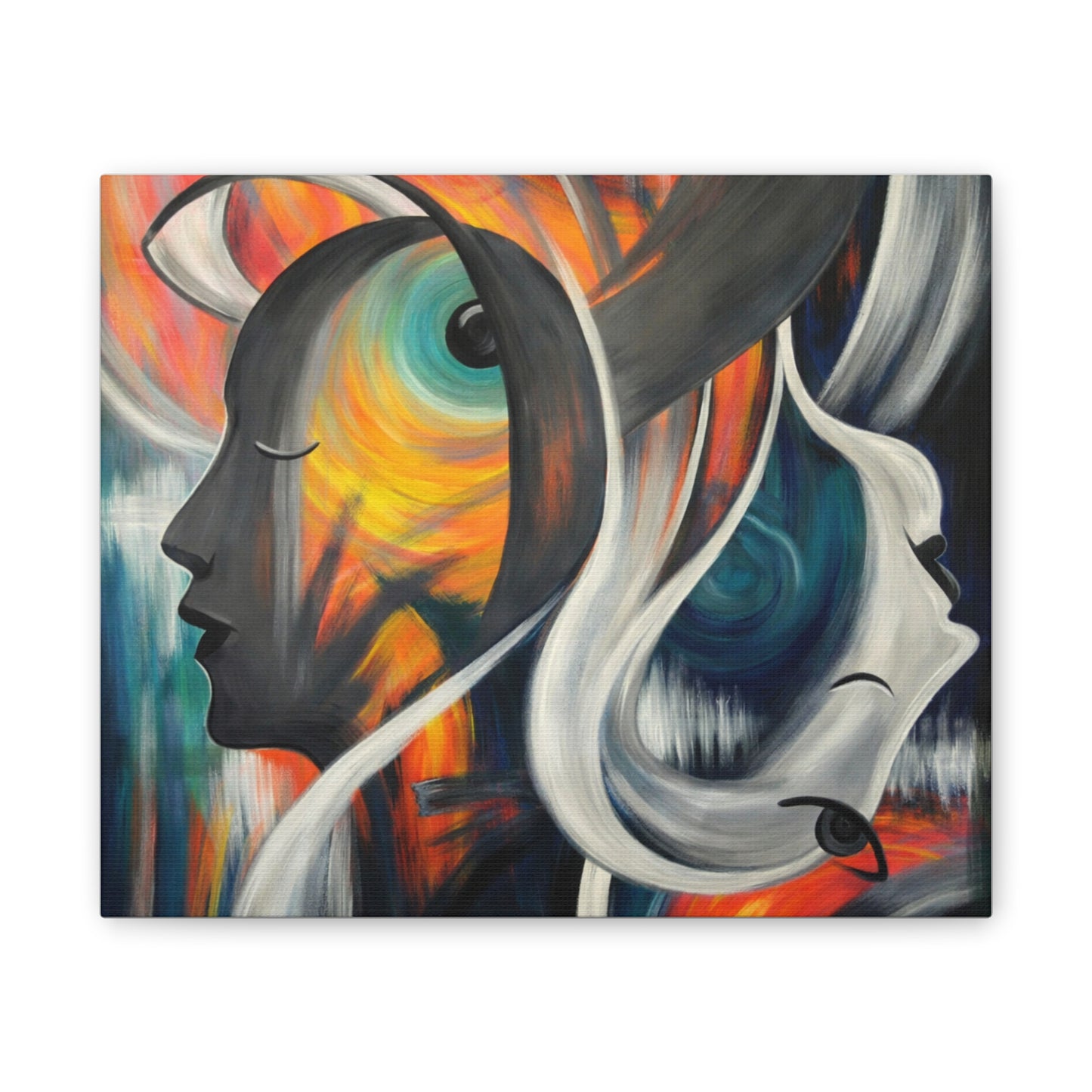 Abstract Expression Portrait Canvas | Eco-Limited