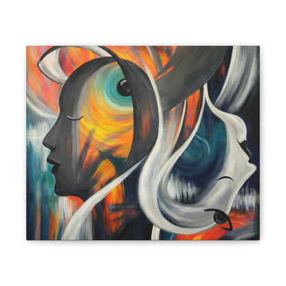 Abstract Expression Portrait Canvas | Eco-Limited