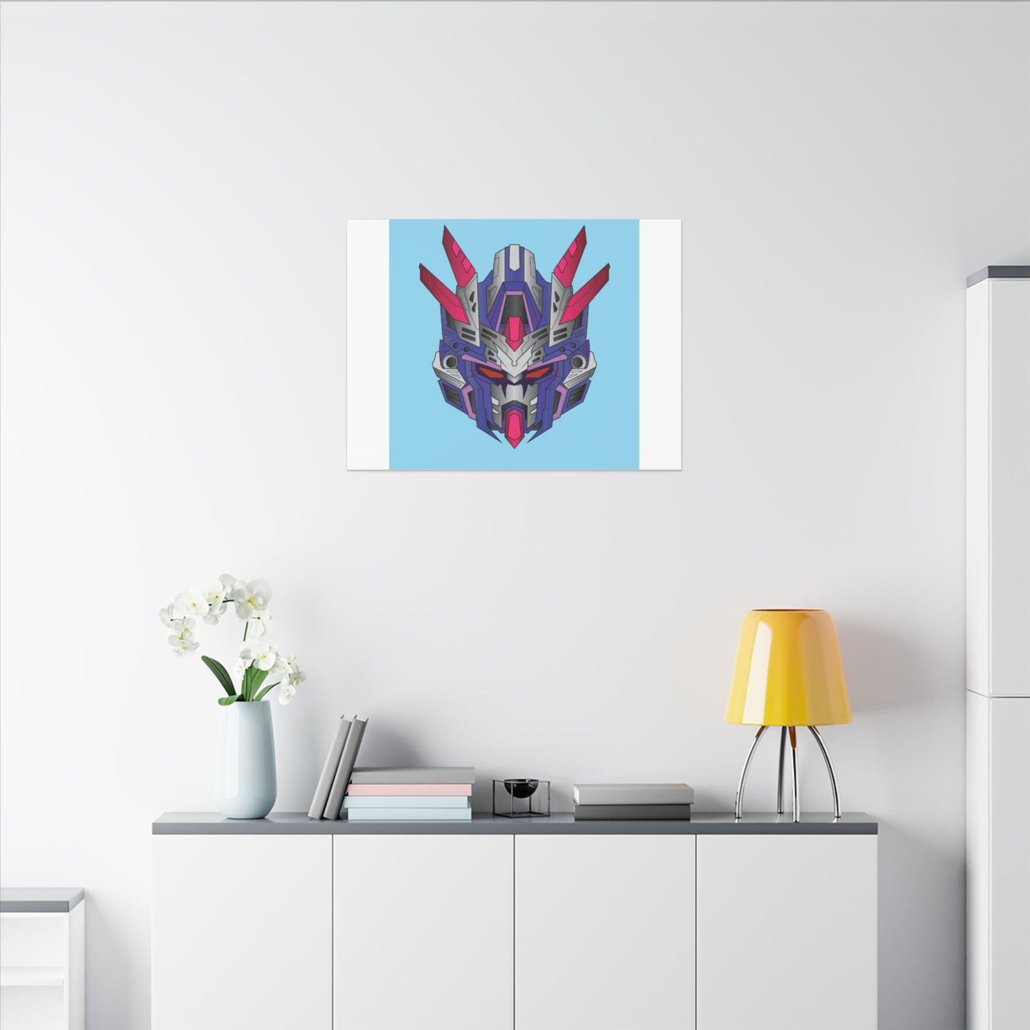 Mecha Warrior Helmet Organic Canvas