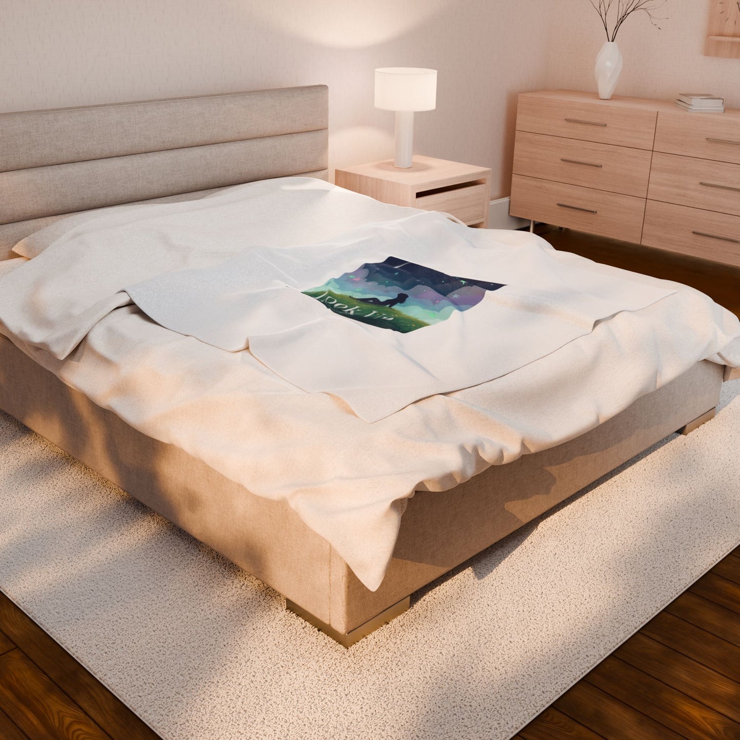 Look Up Night Sky Blanket | stargaze illustration, celestial decor