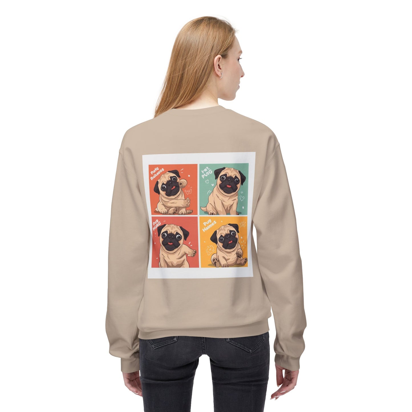 Pug Pop Art Sweatshirt | Eco Limited