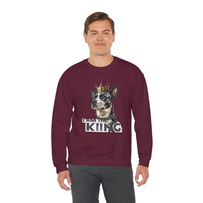 King Dog Crown Art Sweatshirt | Eco-Limited
