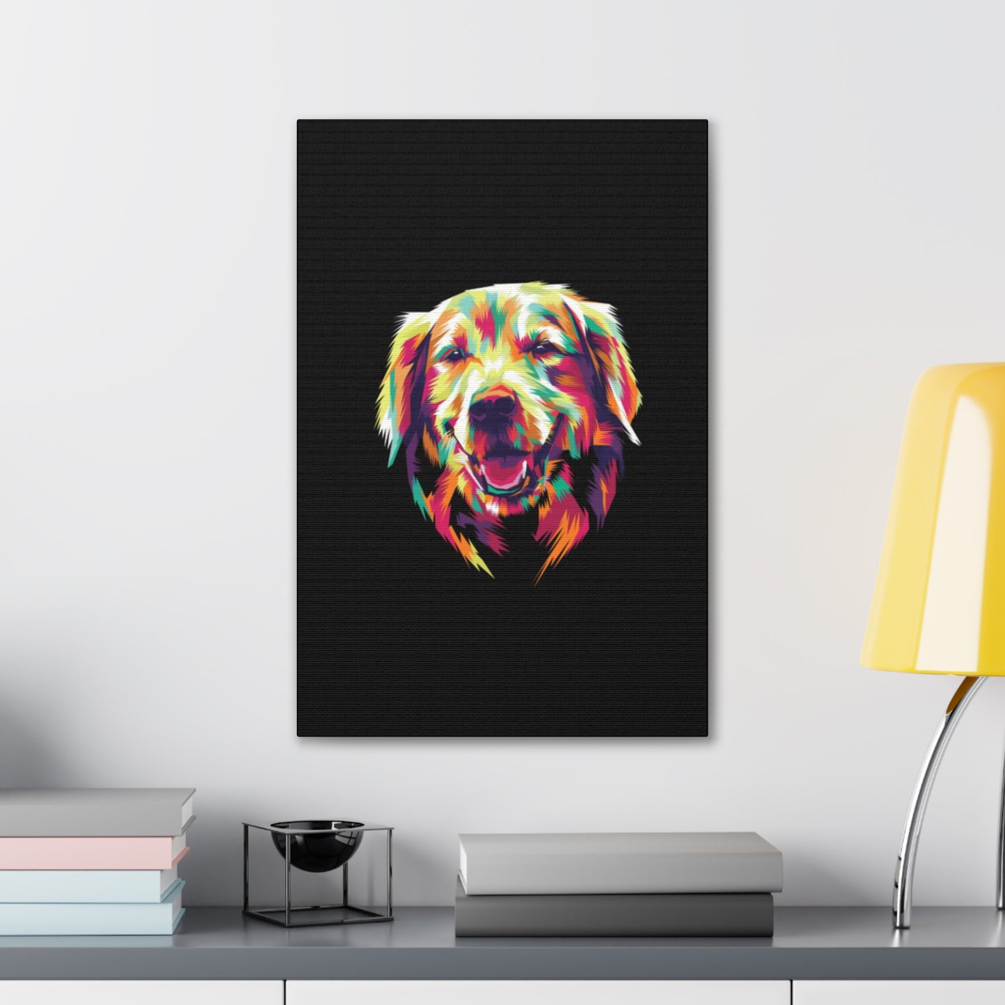 Color Burst Golden Smile Canvas | Eco-Limited