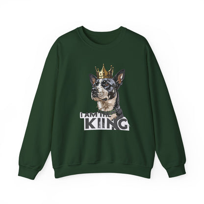 King Dog Crown Art Sweatshirt | Eco-Limited