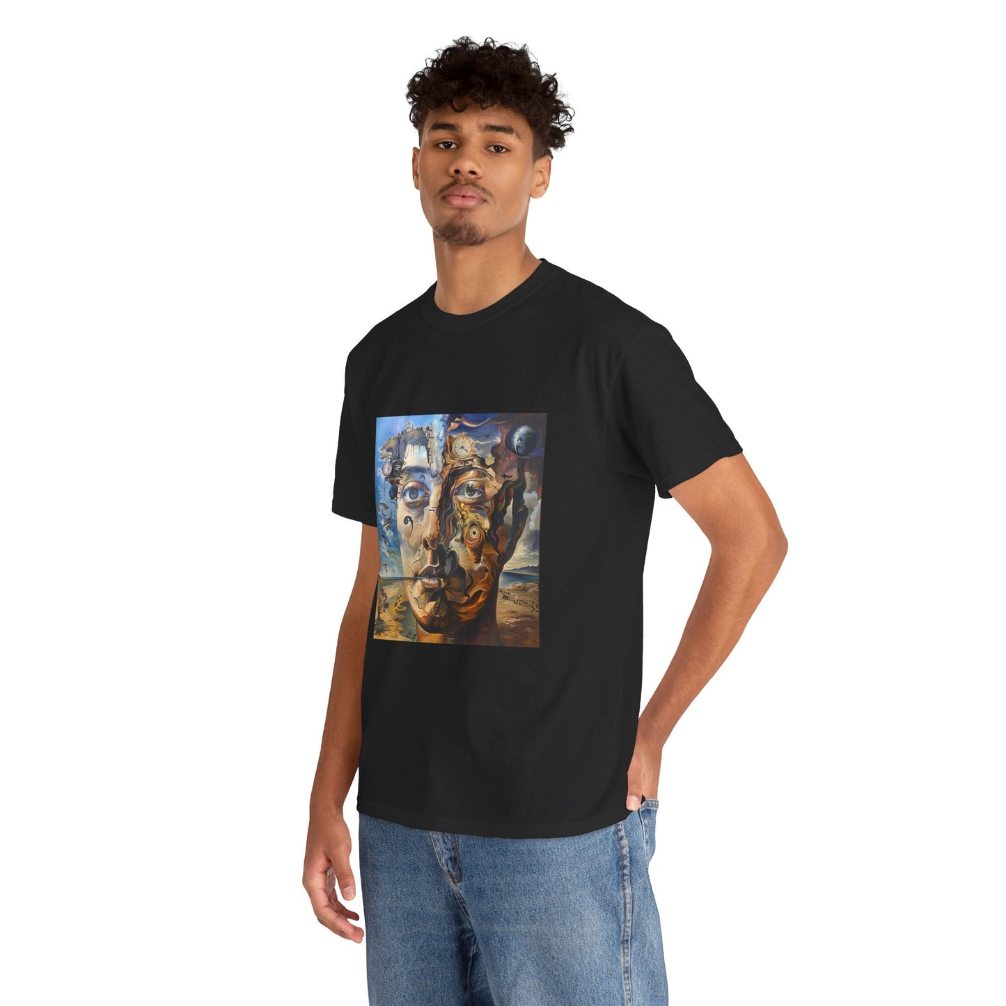 Surreal Split Mind Art T-Shirt | Eco-Limited