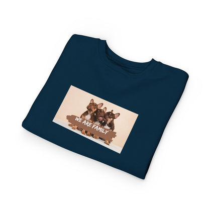 Cute Puppy 'We Are Family' Graphic Pullover