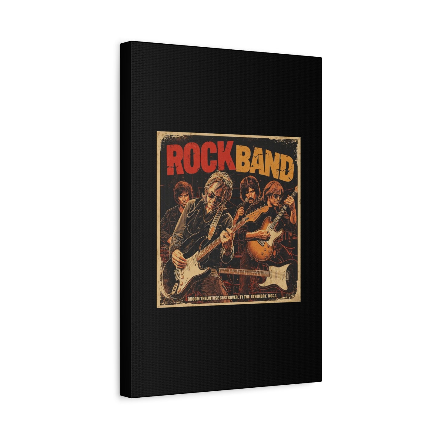 Rock Band Vintage Canvas Wall Art | Eco - Limited