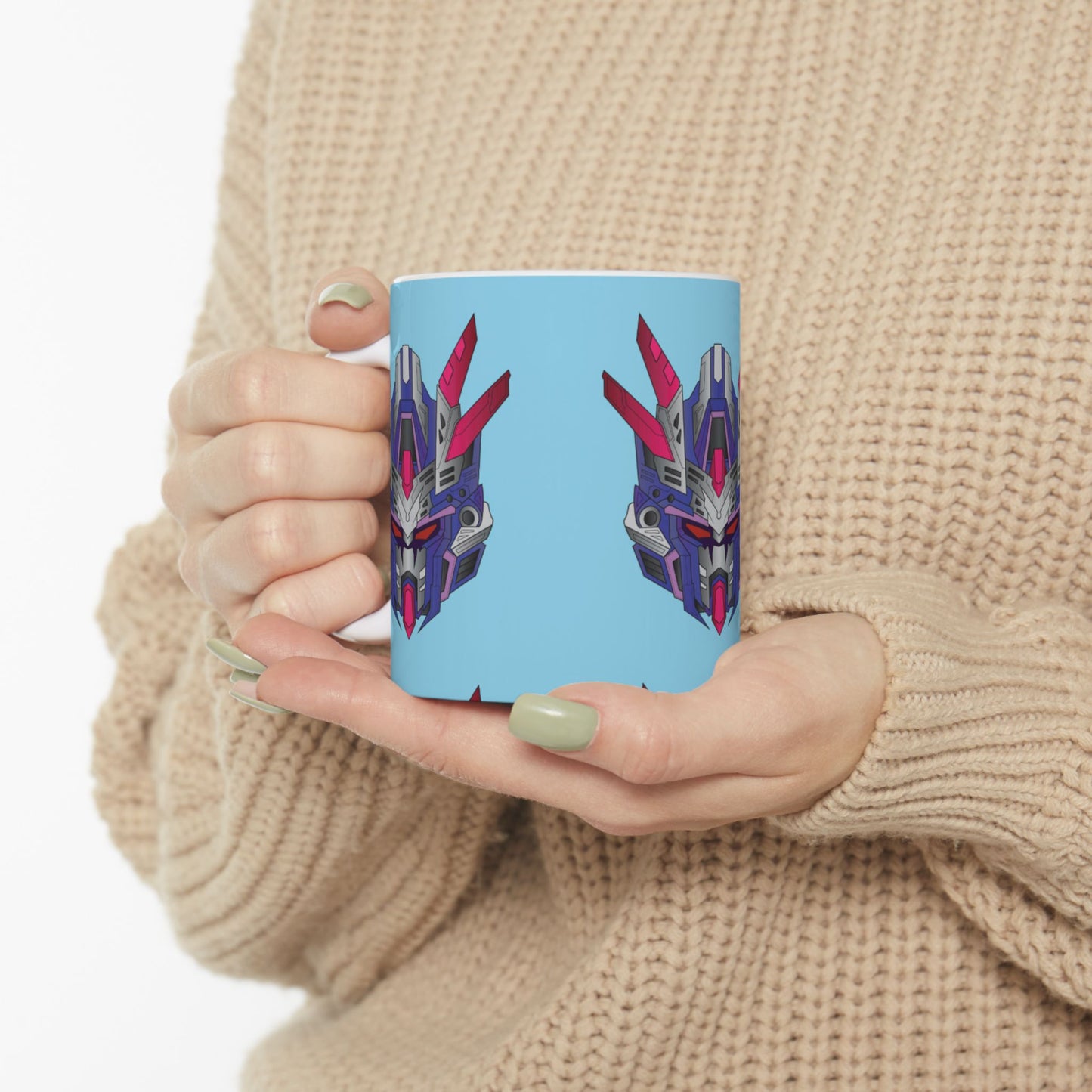 Futuristic Anime-Inspired Coffee Cup (11oz, 15oz)