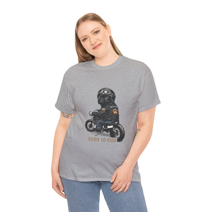 Moto Pug Born To Ride T-Shirt | Eco-Limited