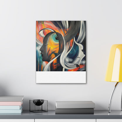 Abstract Expression Portrait Canvas | Eco-Limited