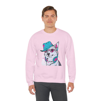 Urban DJ Dog Art Sweater | Eco-Limited