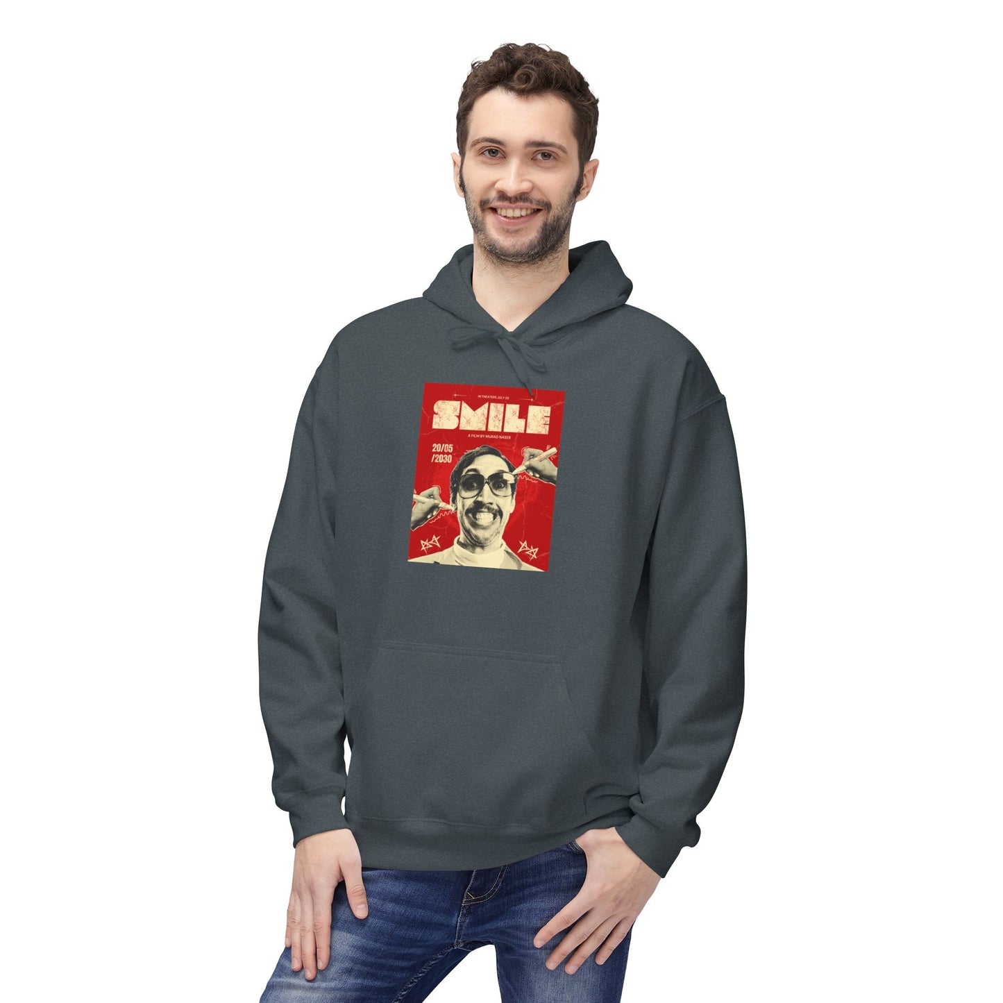 Bold Red Poster Graphic Hoodie | Street Art Edition