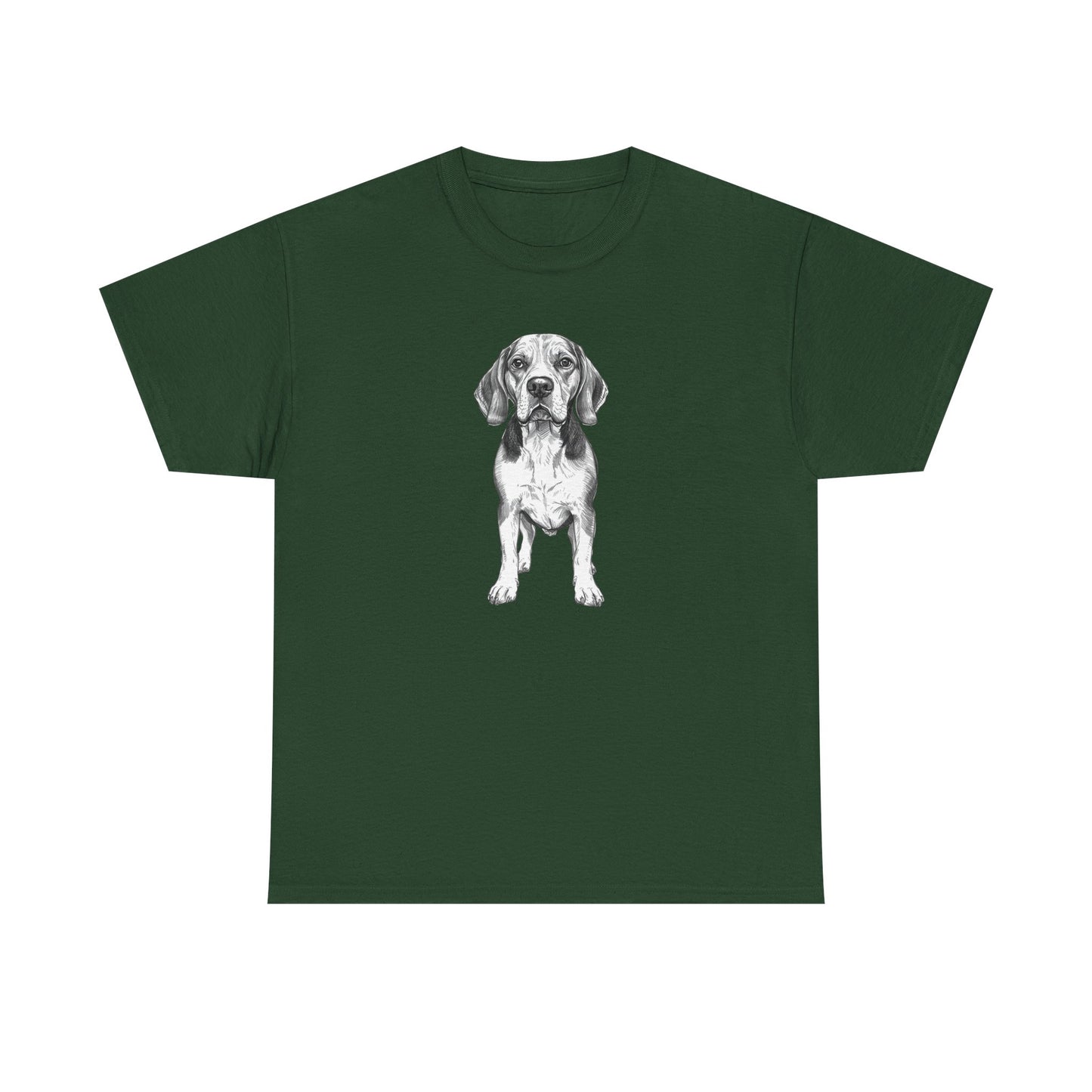 Beagle Sketch Minimal Art T-Shirt | Eco-Limited