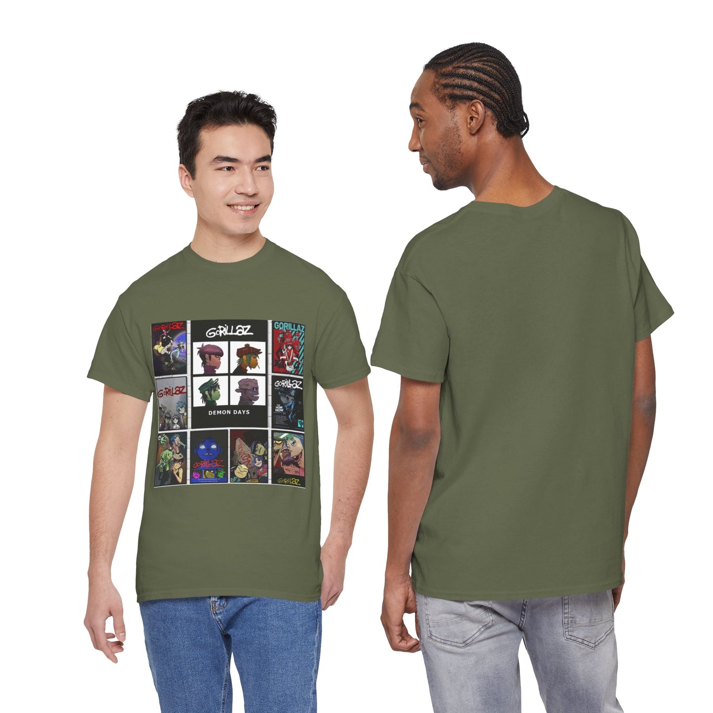 Animated Band Collage Street Art Graphic Tee | Eco-Limited