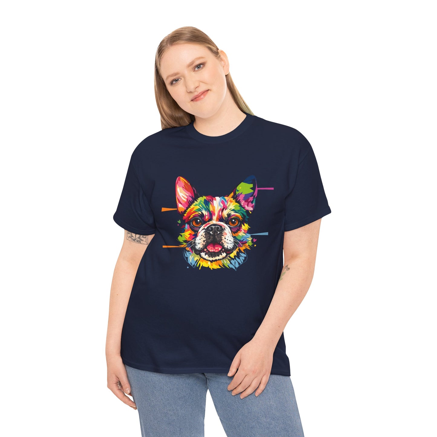 Colorful French Bulldog Art T-Shirt | Eco-Limited
