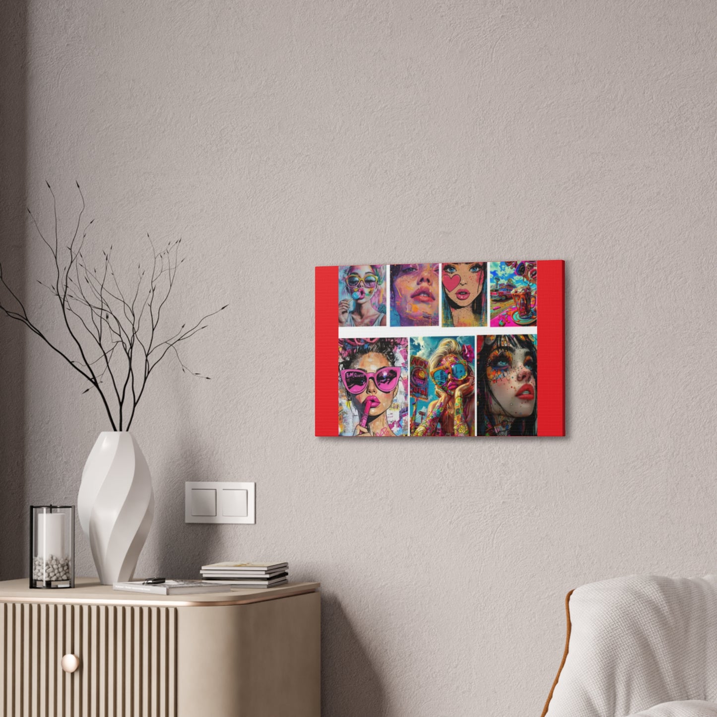 Pop Art Muse Canvas | Statement Wall Art