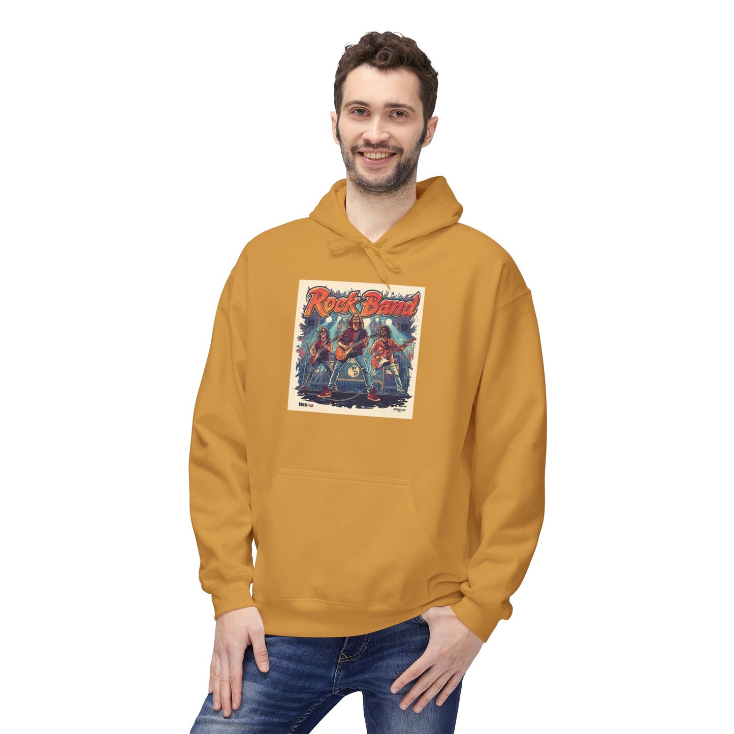 Retro Rock Band Vintage Poster Hoodie|Eco-Friendly - Limited