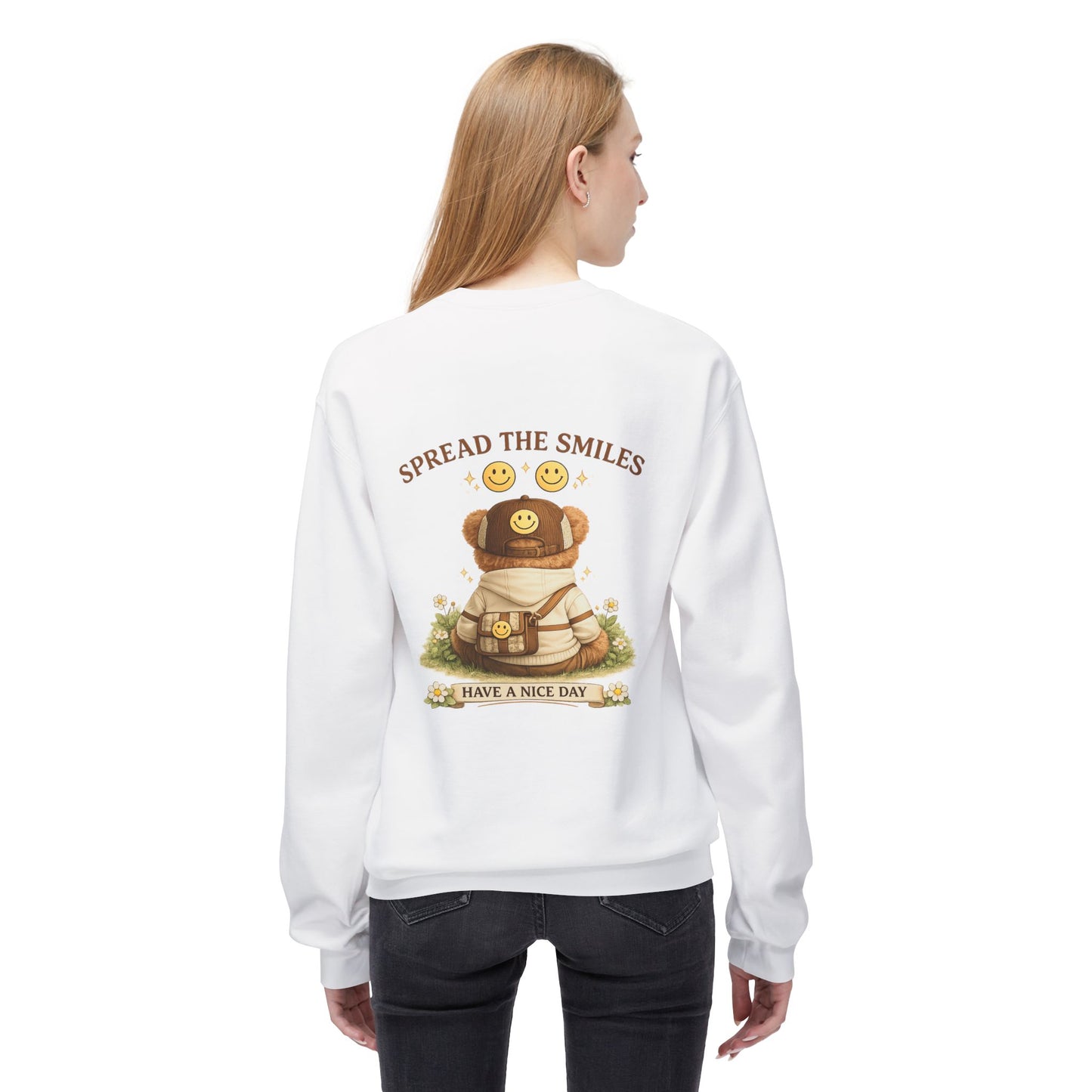 Spread the Smiles Bear Sweatshirt | Eco-Limited