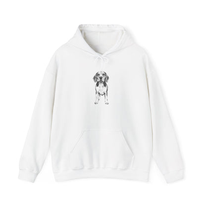 Beagle Sketch Minimal Art Hoodie | Eco-Limited