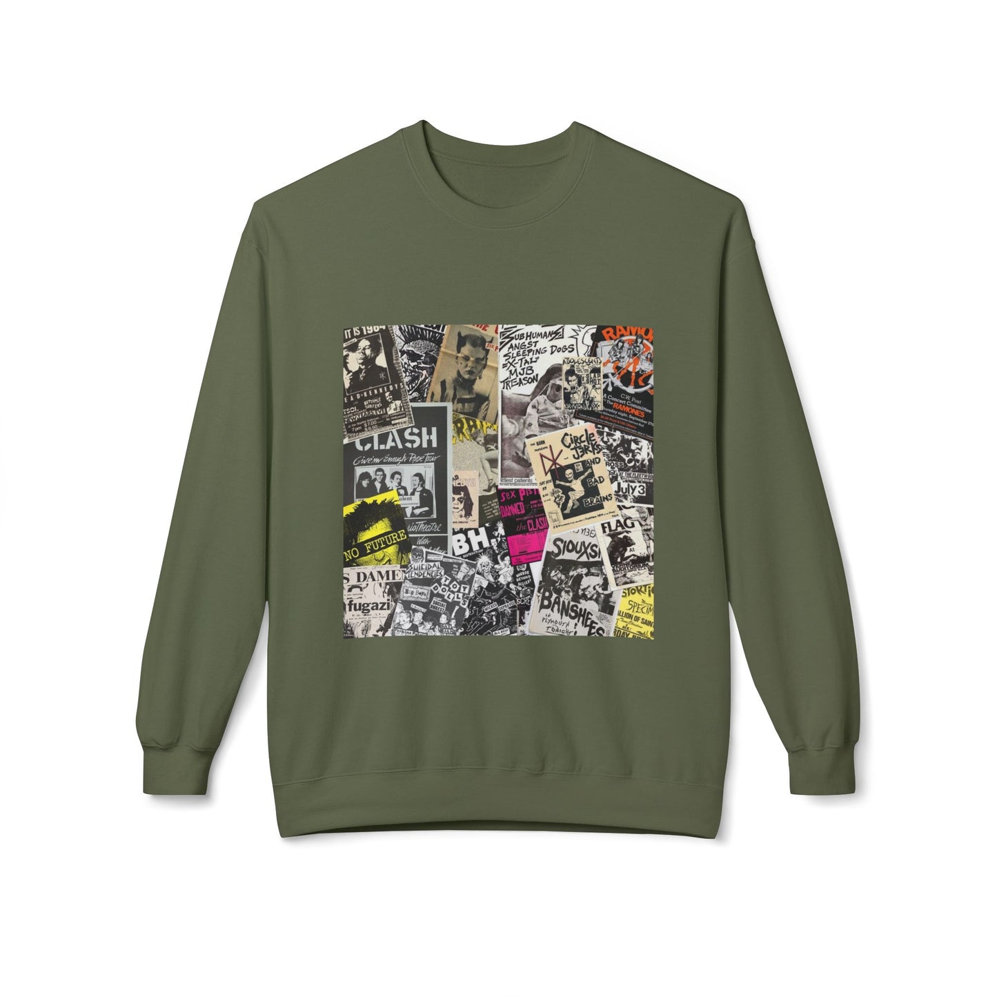 Punk Collage Art Graphic Sweatshirt | Eco-Limited