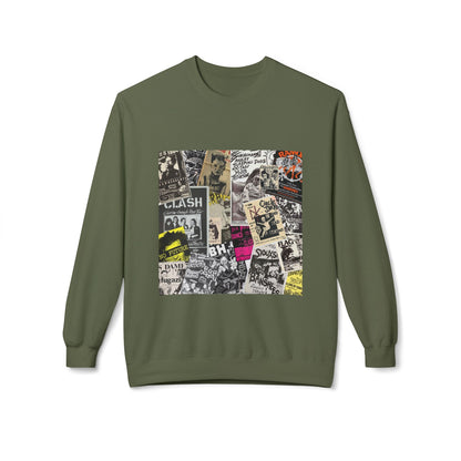 Punk Collage Art Graphic Sweatshirt | Eco-Limited