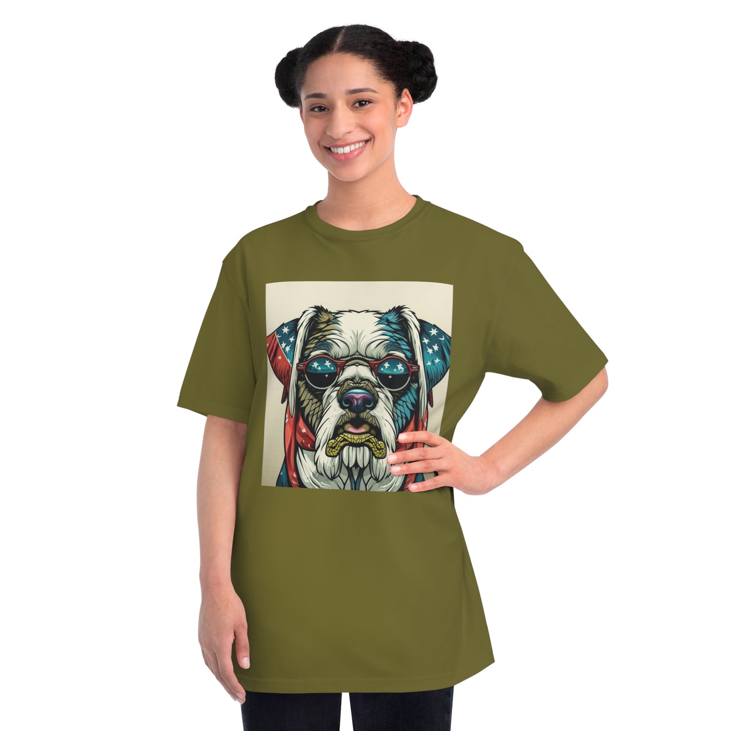 Patriot Dog Portrait T-Shirt | Eco - Limited