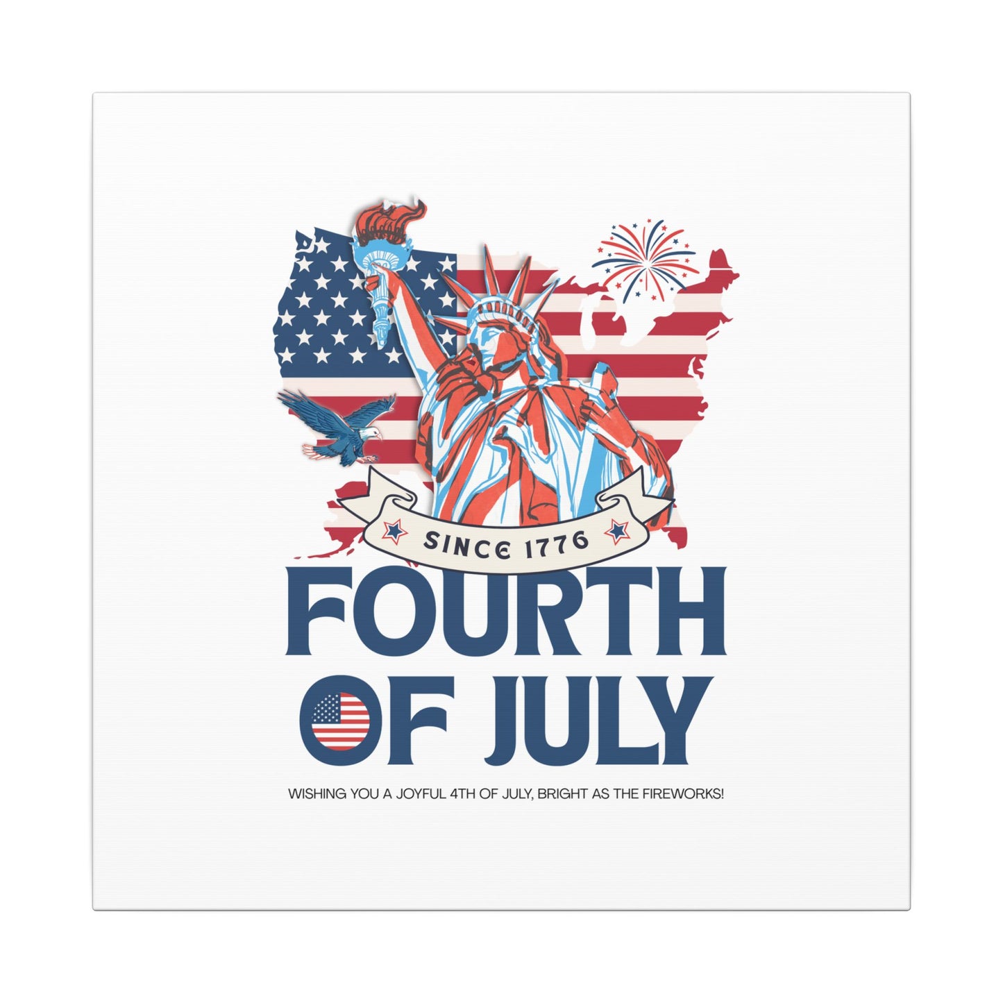 Fourth of July Canvas Wall Art