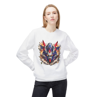 Patriot Mecha Helmet Graphic Sweater | Eco - Limited