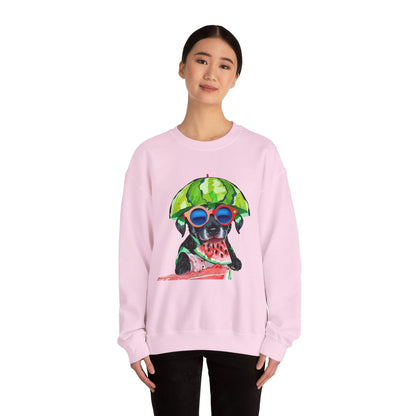 Dog in Helmet & Sunglasses Sweatshirt|Eco-Friendly - Limited