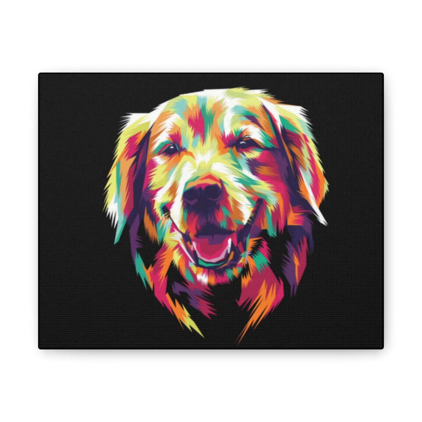 Color Burst Golden Smile Canvas | Eco-Limited