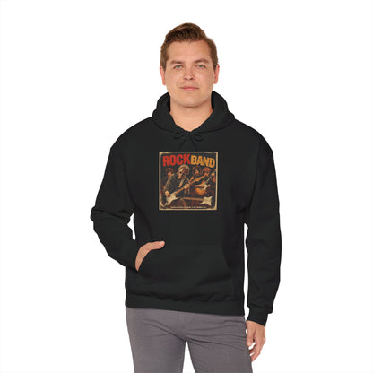 Rock Band Vintage Collage Hoodie | Eco-Limited