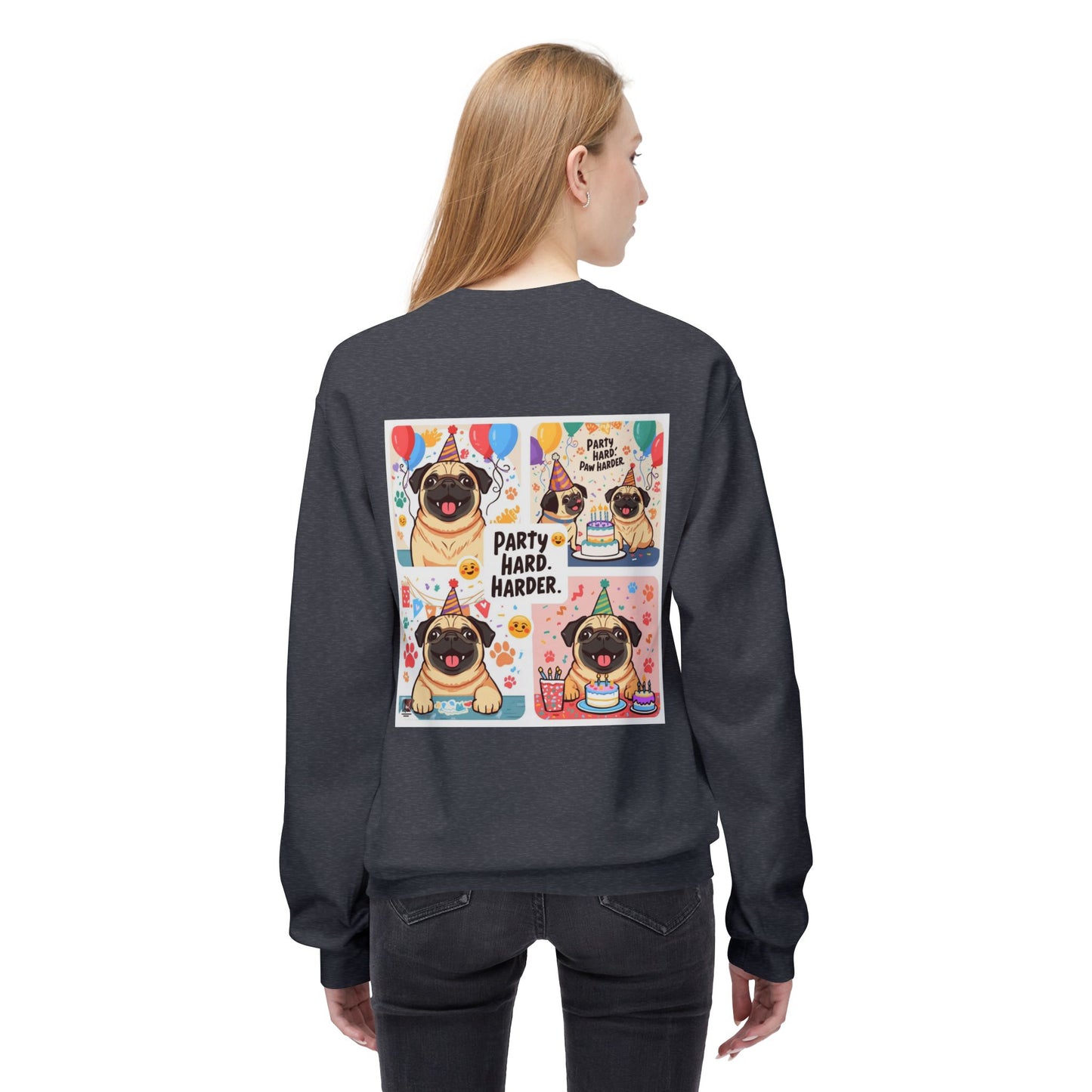 Party Hard Pug Birthday Sweater | Eco-Limited