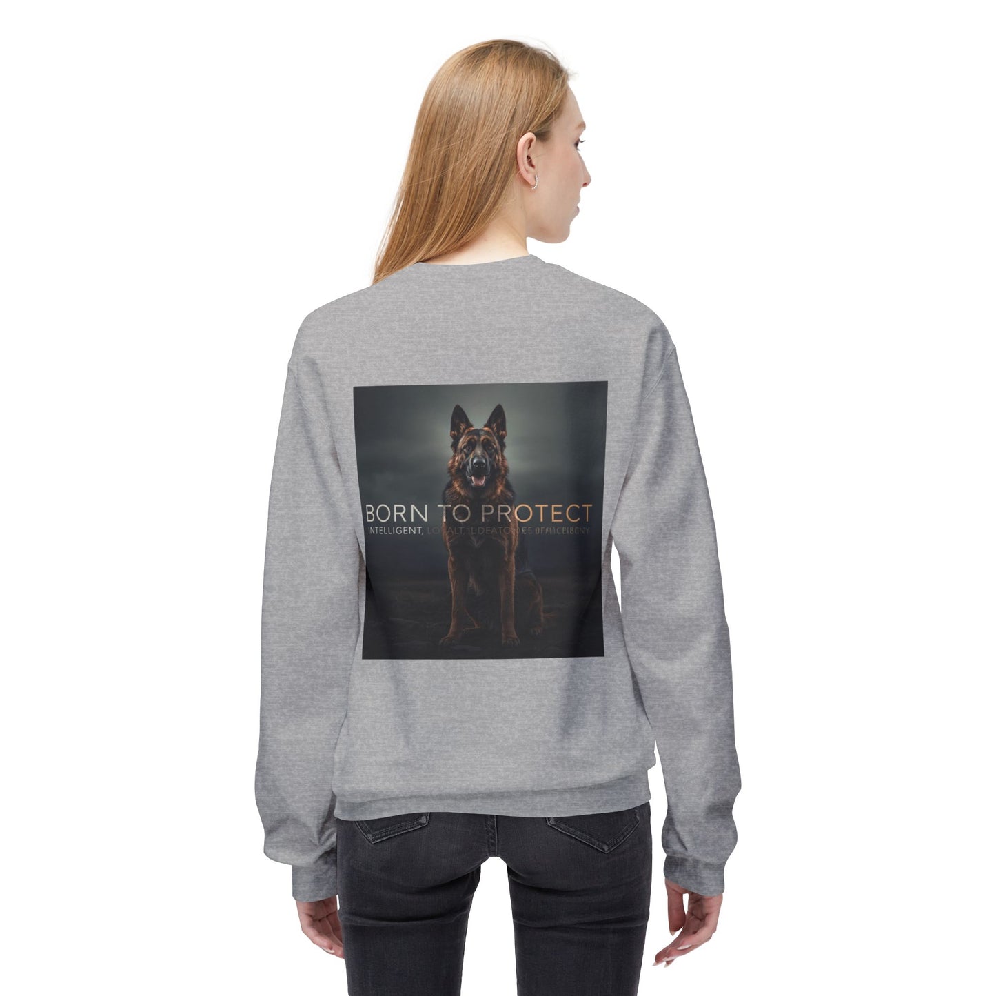 German Shepherd Born To Protect Sweatshirt | Eco-Limited