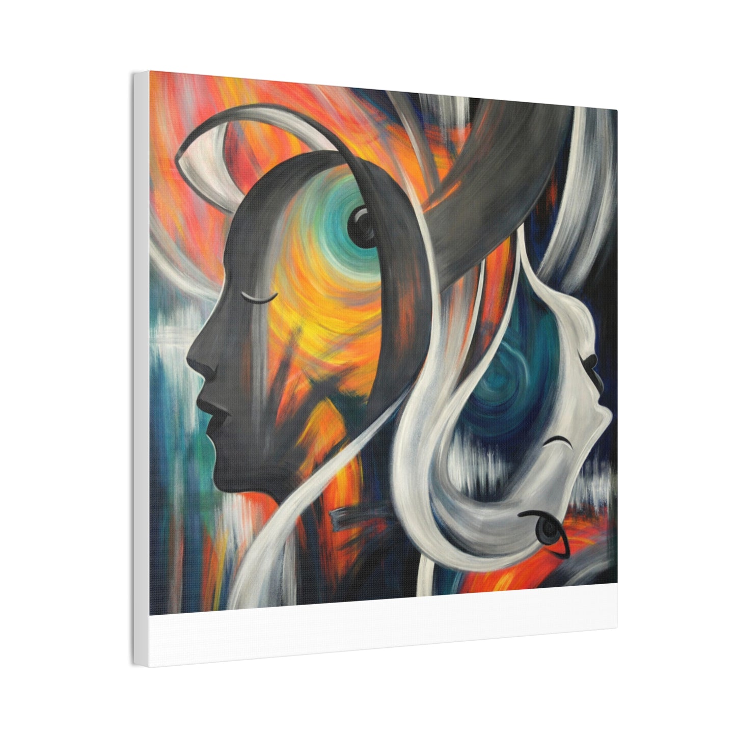 Abstract Expression Portrait Canvas | Eco-Limited