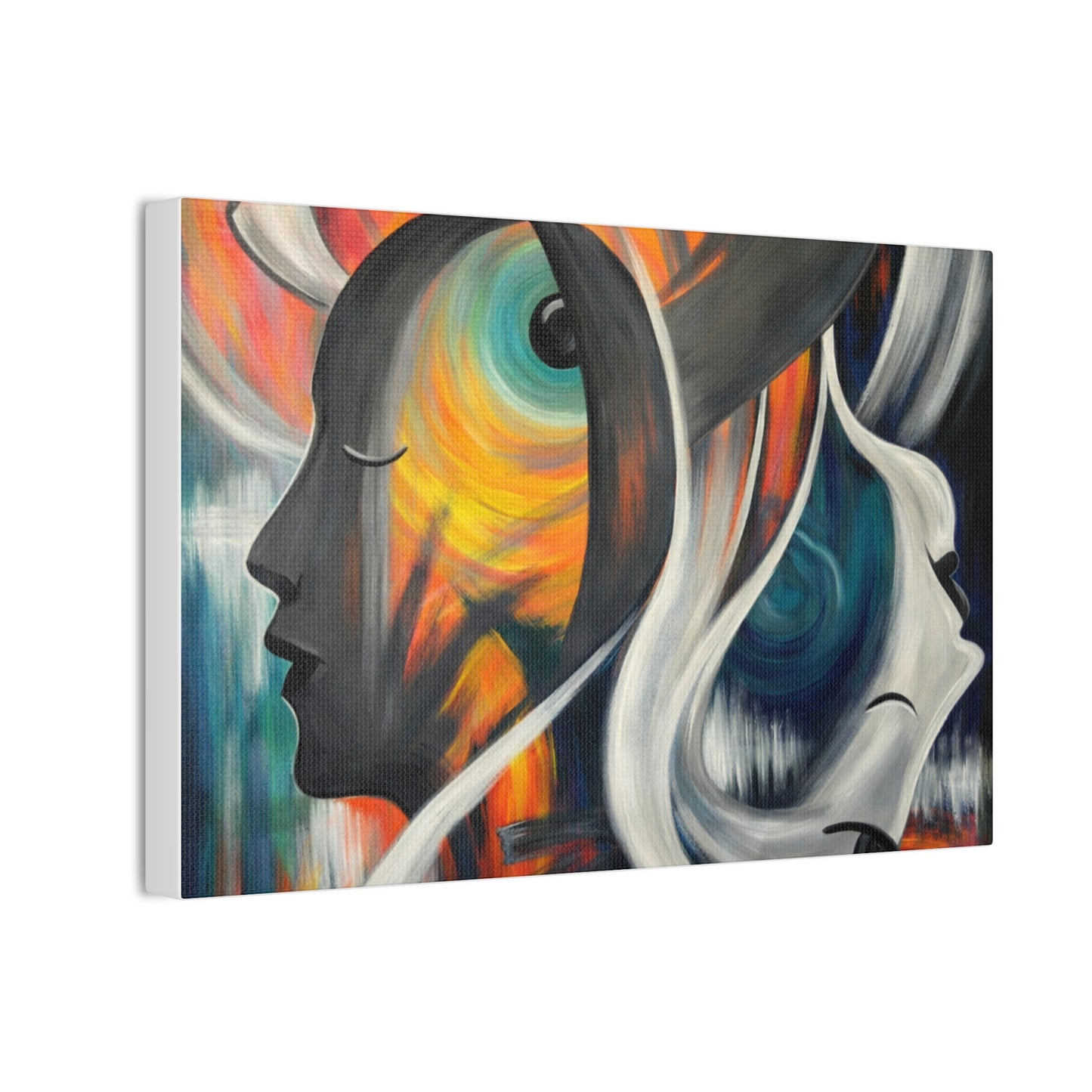 Abstract Expression Portrait Canvas | Eco-Limited
