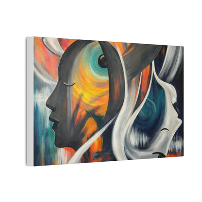 Abstract Expression Portrait Canvas | Eco-Limited
