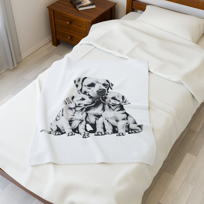 Loyal Love Dog Family Blanket | Eco-Limited