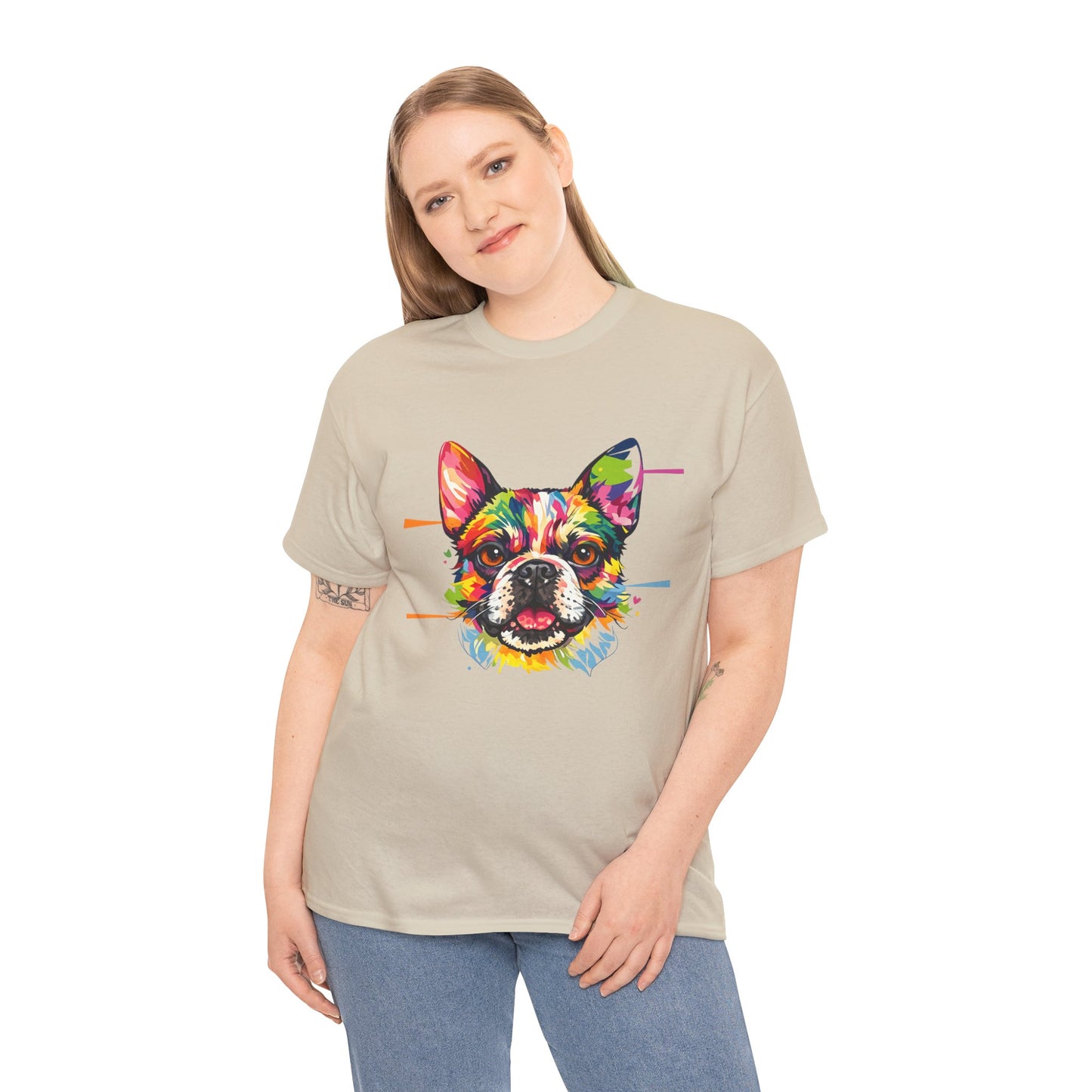 Colorful French Bulldog Art T-Shirt | Eco-Limited
