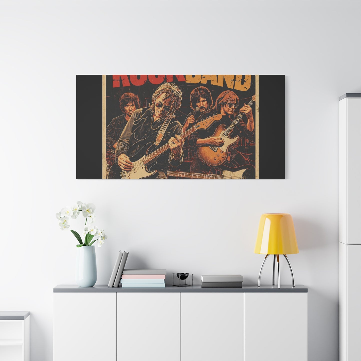 Rock Band Vintage Canvas Wall Art | Eco - Limited