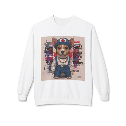 Lucky Street Pup Art Sweater | Eco-Limited