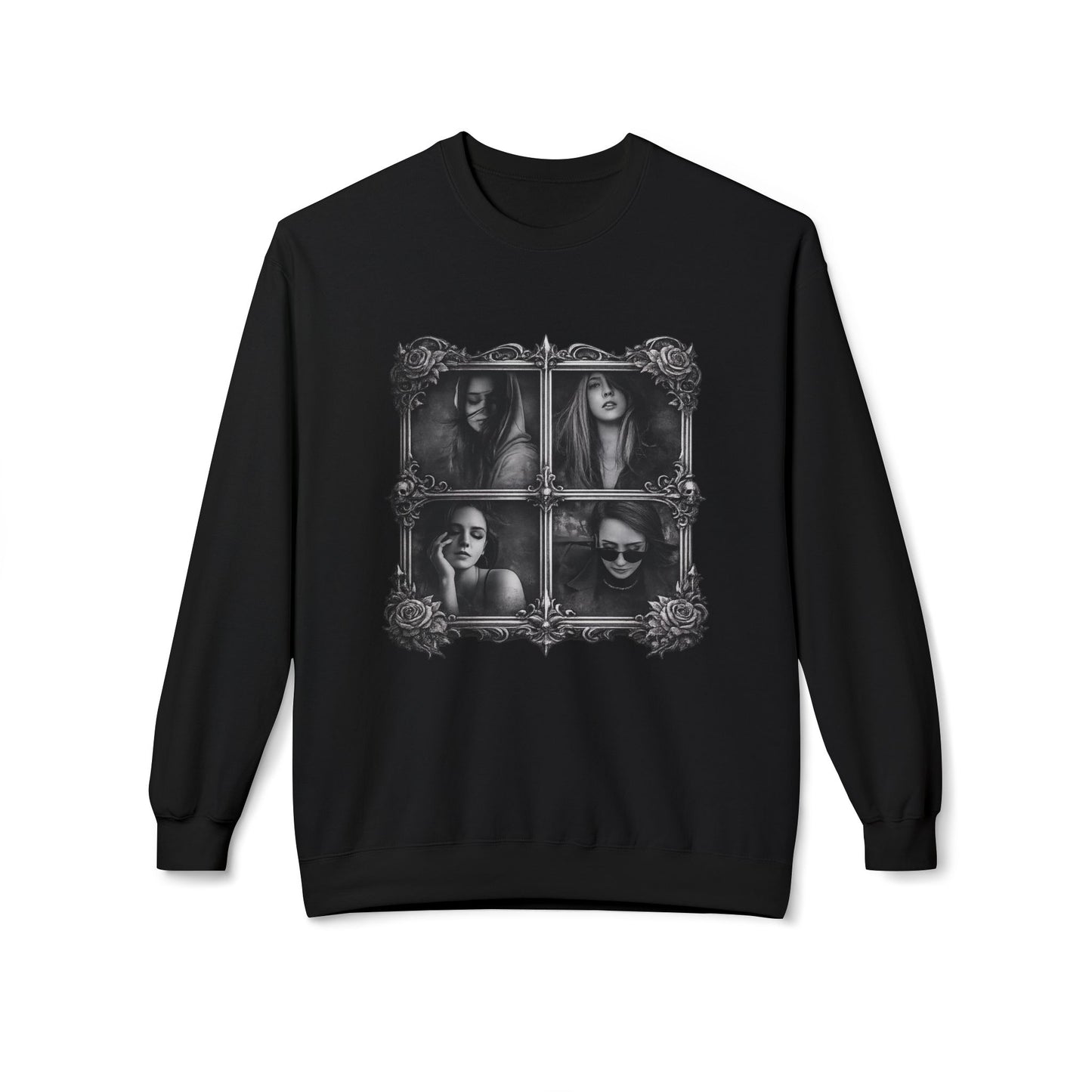 Framed Silence Portrait Sweatshirt | Eco-Limited