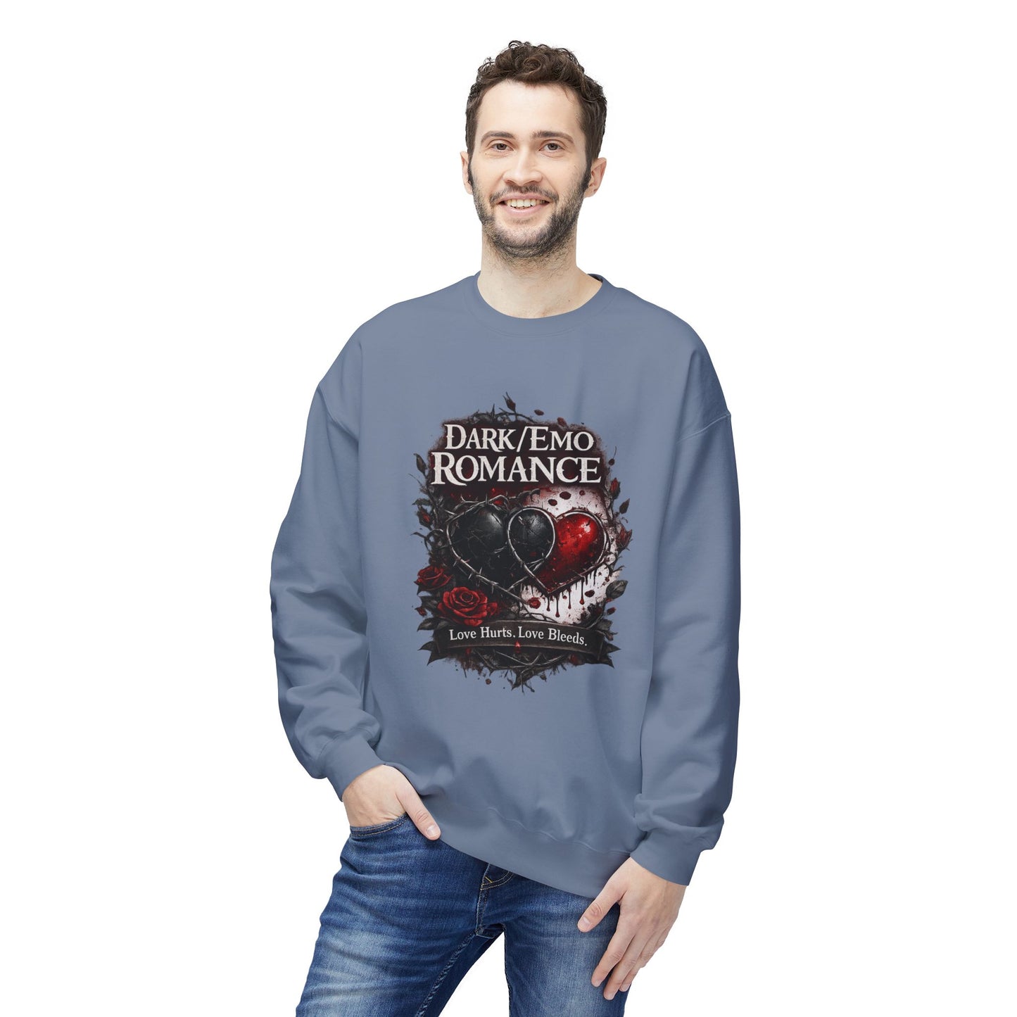 Dark Emo Romance Heart Sweatshirt | Eco-Limited
