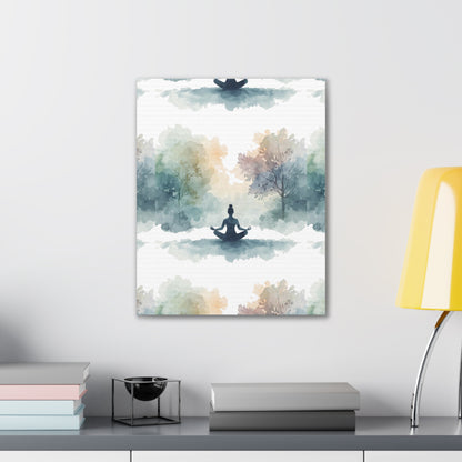 Peace Within Meditation Canvas Wall Art | Eco-Limited