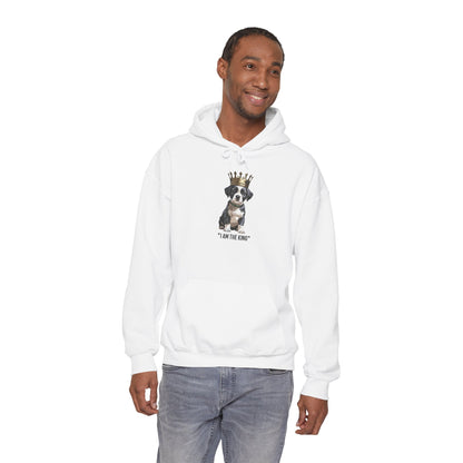 “I Am The King” Crowned Puppy Graphic Hoodie|Eco-Limited