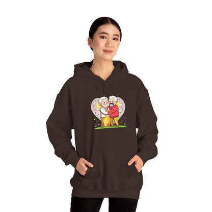 Heartwarming Elderly Couple Hoodie – Cozy Gift Style