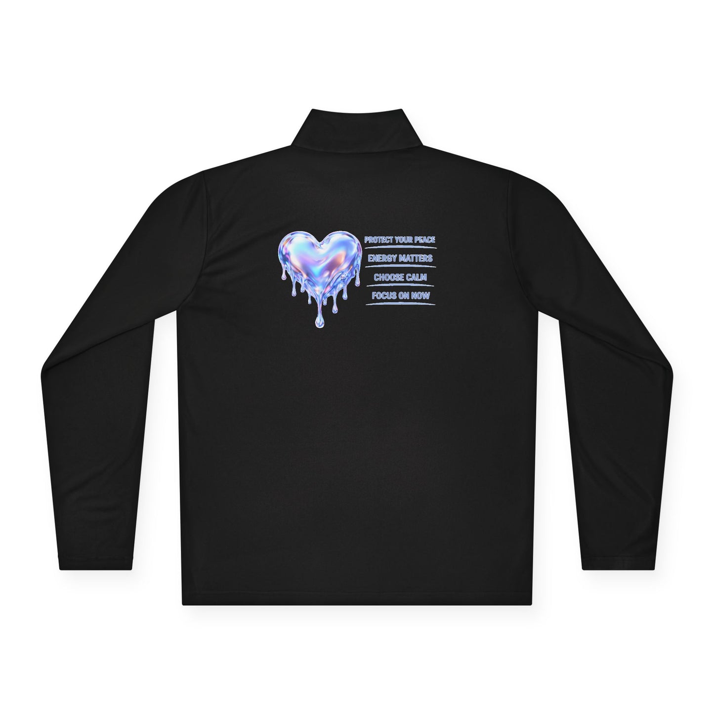 Dripping Heart Message Zip-Up Jacket | Eco-Limited