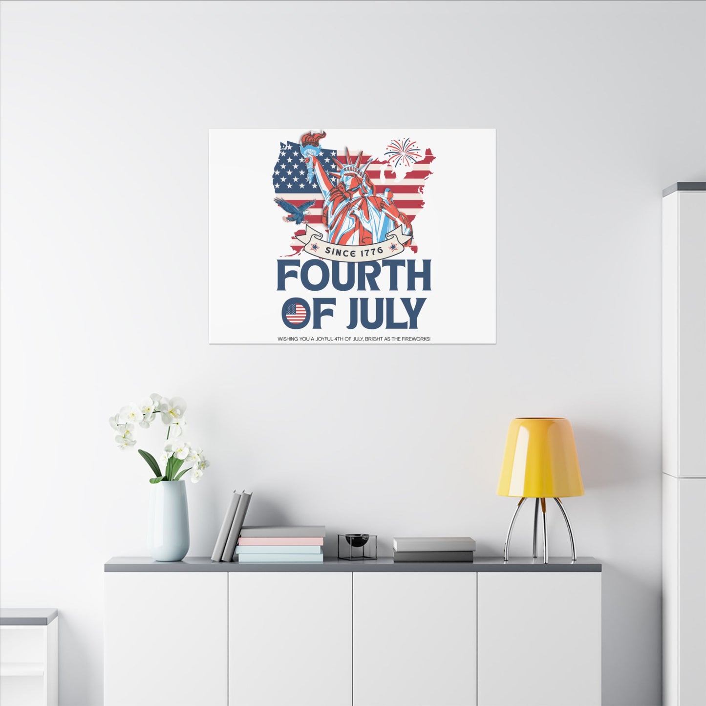 Fourth of July Canvas Wall Art