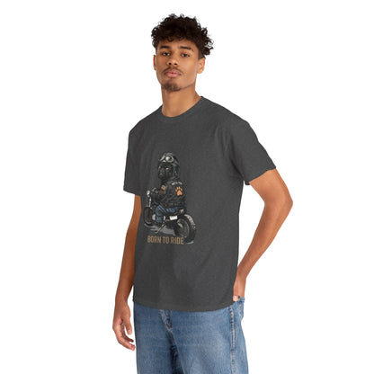 Moto Pug Born To Ride T-Shirt | Eco-Limited