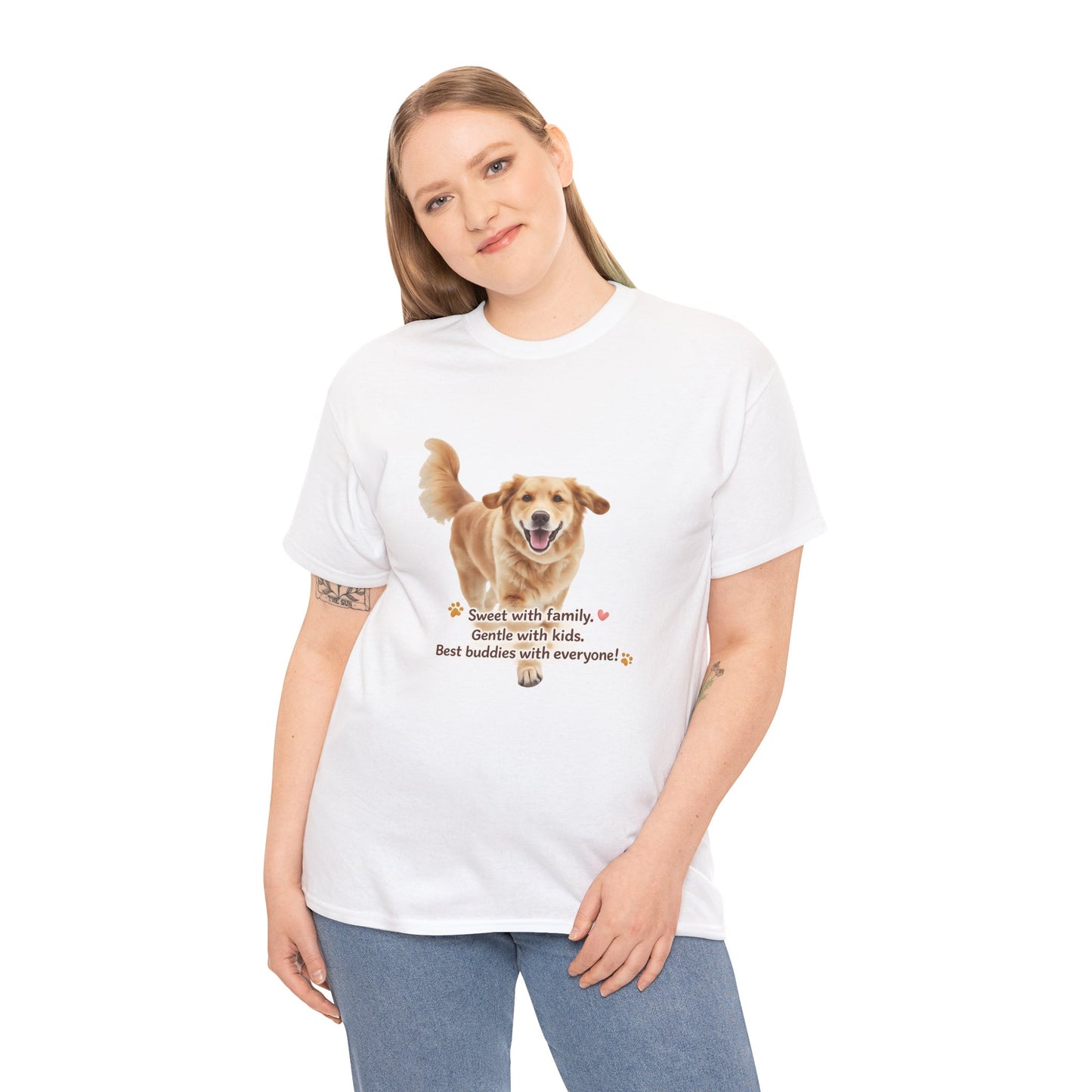 Golden Buddy Character T-Shirt | Eco-Limited