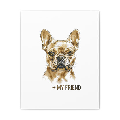 French Bulldog My Friend Canvas Wall Art | Eco Limited